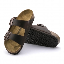 Birkenstock Arizona Nubuck Deri Unisex Kahverengi Terlik (052533)