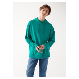 Mavi Basic Erkek Yeşil Kapüşonlu Sweatshirt (0610062-71825)