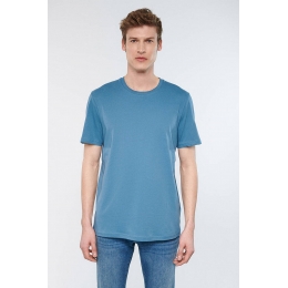 Mavi Jeans Basic Erkek Mavi Bi̇si̇klet Yaka Ti̇şört (0610251-70877)