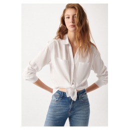Mavi Jeans Beyaz Çi̇ft Cepli̇ Gömlek (1210032-70057)