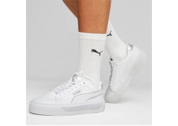 Puma Smash Platform Pop Up Kadın Beyaz Spor Ayakkabı (392504-02)