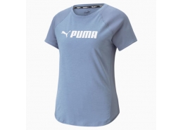 Puma Fit Logo Kadın Gri Tişört (522181-18)
