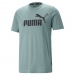 Puma Essentials Logo Erkek Mavi Tişört (586667-75)