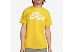 Nike M Nsw  Just Do It Swoosh Erkek Sarı Tişört (AR5006-709)