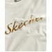 Skechers Graphic Altın Logolu Kadın Beyaz Tişört (S221180-102)
