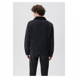 Mavi Jeans Frank Smoke 90S Sherpa Erkek Siyah Kot Ceket (0115234990)