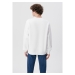 Mavi Jeans Mi̇av Baskılı Erkek Beyaz Sweatshirt (0610925-620)