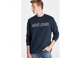 Mavi Jeans Logo Baskılı Erkek Lacivert Sweatshirt