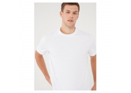 Mavi Jeans Erkek Beyaz Basic Tişört (066249-620)
