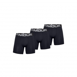 Under Armour Charged Cotton® 6" 3'lü Siyah Boxer (1363617-001)