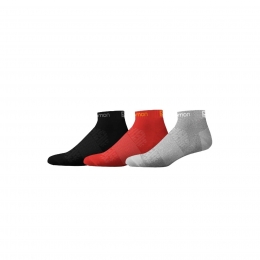Salomon Life Low 3'lü Unisex Çok Renkli Çorap Seti (160241452-12595)