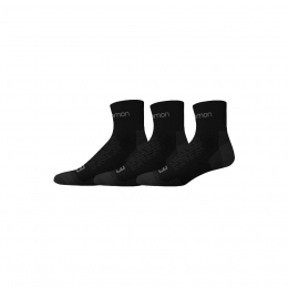 Salomon Active Unisex Siyah 3'lü Çorap Seti (160251404-697)
