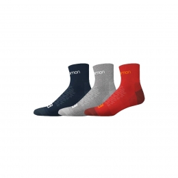 Salomon Active Unisex Çok Renkli 3'lü Çorap (160251453-29919)