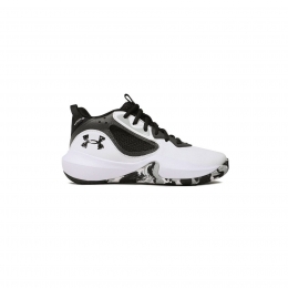 Under Armour GS Lockdown 6 Beyaz Basketbol Ayakkabısı (3025617-101)