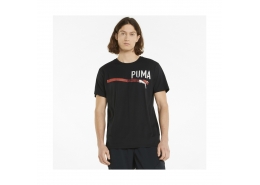 Puma Grafik Erkek Siyah Antrenman Tişörtü (521641-01)