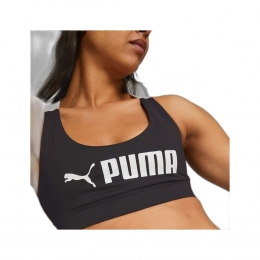 Puma MID Impact Siyah Sporcu Sütyeni (522192-01)