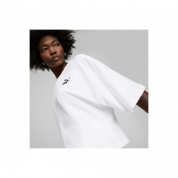 Puma Classics Oversized Kadın Beyaz Tişört (538052-02)