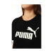 Puma Essentials Logo Boyfriend Kadın Siyah Tişört (586868-01)