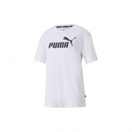 Puma Logolu Essentials Beyaz Tişört (586868-02)