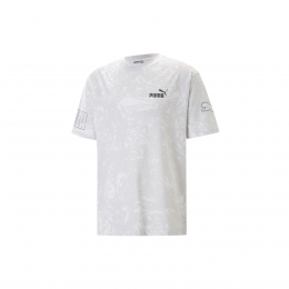 Puma Power Summer Aop Erkek Beyaz Tişört (673397-02)