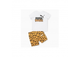 Puma Ess+ Mates Infants Çocuk Beyaz Eşofman Takımı (674234-02)