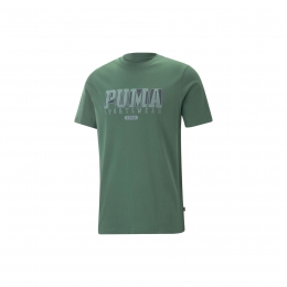 Puma Graphics Retro Erkek Yeşil Tişört (674486-37)