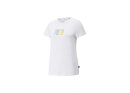 Puma Multicolor Graphic Beyaz Tişört (848406-02)