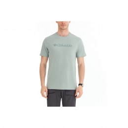 Columbia Centered Mini Logo Erkek Yeşil Outdoor Tişört (CS0323-350)