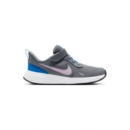 Nike Revolution 5 Çocuk Gri Koşu Ayakkabısı (BQ5672-051)