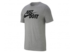 Nike Just Do It Swoosh Erkek Gri Tişört (AR5006-063)