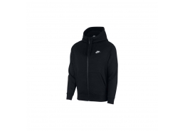 Sportswear Club Full-Zip Erkek Siyah Sweatshirt (BV2645-010)