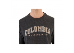 Columbia College Logo Erkek Siyah Uzun Kollu Sweatshirt (CS0351-012)