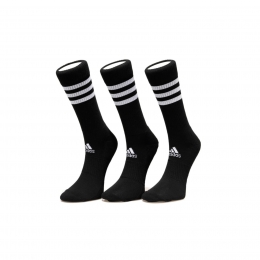 3 Bantlı Yastıklamalı 3 Çift Siyah Çorap (DZ9347)