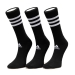 3 Bantlı Yastıklamalı 3 Çift Siyah Çorap (DZ9347)