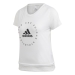 adidas Slim Graphic Kadın Beyaz Spor Tişört
