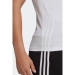 Loungewear Essentials Slim 3-Stripes Kadın Beyaz Tişört (GL0783)