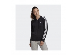 adidas Essentials Single Jersey 3-Stripes Kadın Siyah Sweatshirt (GL0798)
