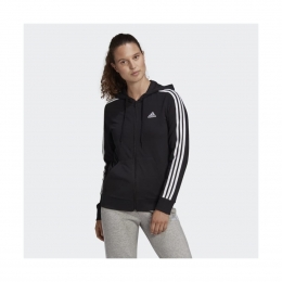 adidas Essentials Single Jersey 3-Stripes Kadın Siyah Sweatshirt (GL0798)