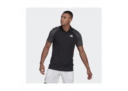 adidas Club Tennis Polo Yaka Erkek Siyah Tişört (GL5437)