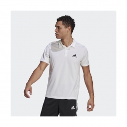 Aeroready Designed TO Move Erkek Polo Beyaz Tişört (GM2154)
