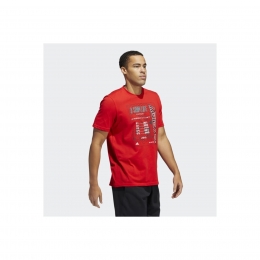 adidas Egame G T Erkek Kırmızı Spor Tişört (HE4829)