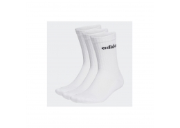 adidas Linear Crew Cushioned 3'lü Unisex Beyaz Çorap Seti (HT3455)