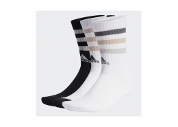 adidas Bold 3-Stripes Cushioned 3'lü Çok Renkli Çorap Seti (IC1279)