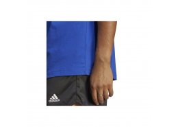 adidas Essentials Single Jersey Erkek Mavi Basic Tişört (IC9284)