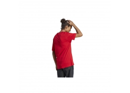 adidas Essentials Single Jersey Erkek Kırmızı Tişört (IC9290)