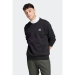 adidas Essentials Embroidered Erkek Siyah Sweatshirt (IC9329)