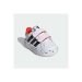 adidas Grand Court 2.0 Çocuk Beyaz Cırtlı Spor Ayakkabı (IB8103)