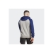adidas Game And Go Big Logo Erkek Gri Kapüşonlu Ceket (IM1773)