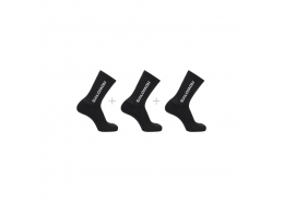 Salomon Everyday Crew Unisex Siyah 3'lü Çorap Seti (LC2086100)
