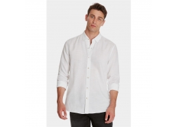 Erkek Beyaz Uzun Kol Gömlek (020579-25705)